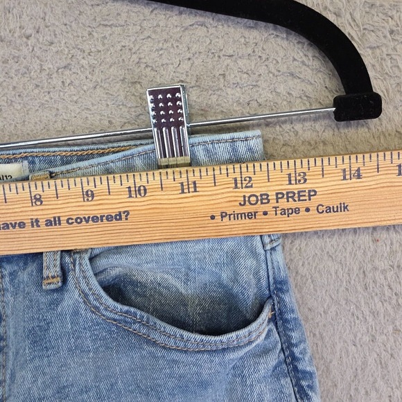 Abercrombie Fitch Jeans Girls 11- 12 High Rise Straight Ripped Light Wash - Picture 5 of 13